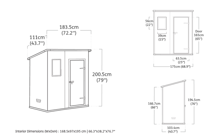 MANOR 6x4 Pent K217314 - KETER - Viridi